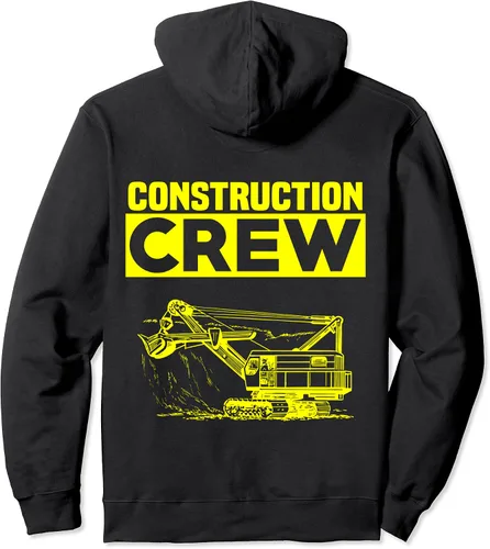 Vista 2 de Sudadera con capucha para trabajadores de carretera y trabajo de construcción, Negro