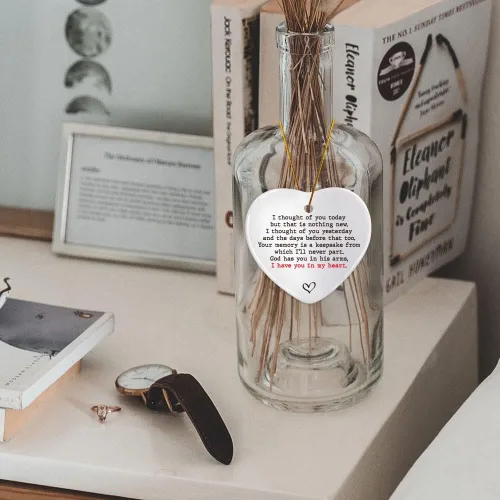 Vista 3 de Adorno conmemorativo de regalo para seres queridos, tu memoria es un recuerdo del que nunca me separaré, regalos de recuerdo de condolencia por