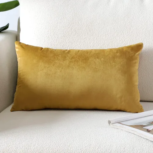 Vista 68 de Artscope Fundas de Almohada de Terciopelo de Lujo Fundas de Almohadas Cuadradas Decorativas Fundas de Cojines Suaves Sólidas para Sofá de Sala Sofá
