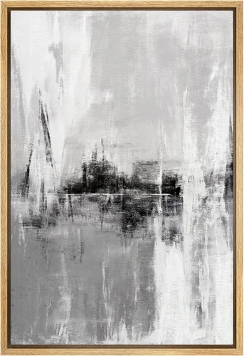 Vista 42 de SIGNFORD Lienzo enmarcado para pared, acuarela pastel, morado, luna, cielo, naturaleza, ilustraciones de área silvestre, arte moderno, vibrante