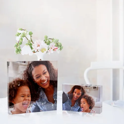 Vista 5 de Canvas Champ Personalized Acrylic Photo Blocks, Photo Printed Blocks, Custom photo acrylic blocks (4"x6")