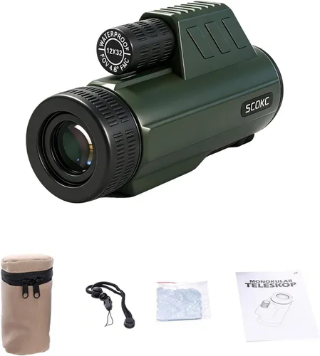 Vista 12 de Telescopio monocular 8x32, compacto impermeable a prueba de niebla para Color del desierto
