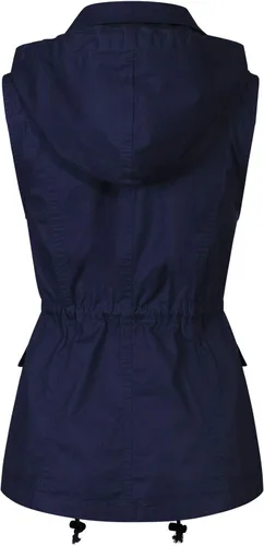 Vista 3 de MixMatchy chaleco con cordón para mujer, ligero, holgado, chaleco utilitario
