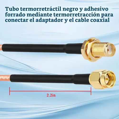 Vista 5 de XRDS -RF Cable SMA de 1 pie, macho SMA a mamparo hembra SMA RG316 SMA Cable de extensión para 4G LTE Router celular SDR USB Dongle receptor