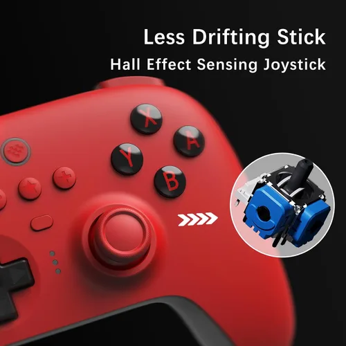 Vista 3 de AKNES 8BitDo Ultimate Bluetooth Controller with Charging Dock,Wireless Pro Controller with Hall Effect Sensing Joystick,Compatible with Nintendo