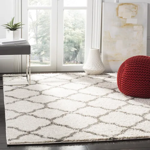 Vista 17 de SAFAVIEH Colección Kids - Alfombra de pasillo de 2 pies 3 pulgadas x 6 pies, marfil, lana de lunares hecha a mano, ideal para zonas de alto tráfico