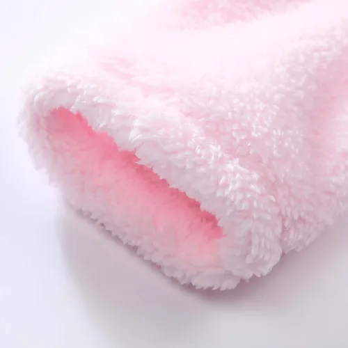 Vista 6 de Mono de invierno con forro polar para bebé y niña, cálido y suave con capucha para bebé