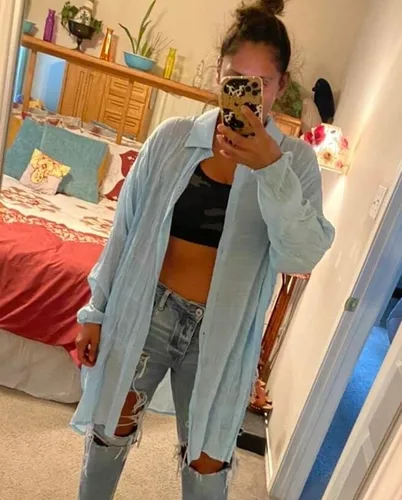 Vista 4 de Gertisan Camisa de playa con botones para mujer, de manga larga, para cubrir el traje de baño