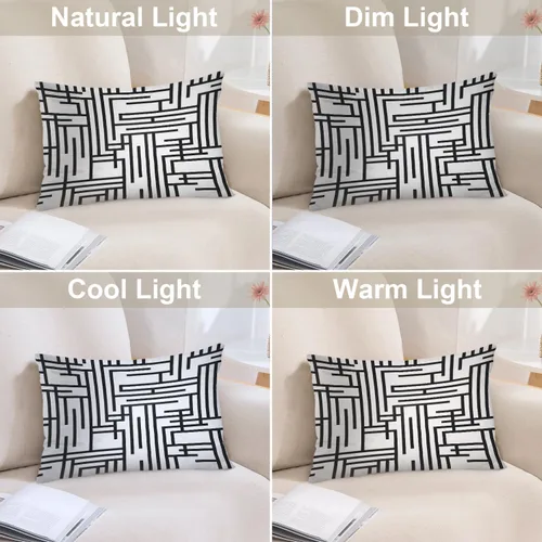 Vista 310 de Batmerry Autumn Pumpkin Templeton Throw Pillow Covers, Green Leaves Paths Forests Decorative Pillow Covers Digital Printing Blended for Couch Sofa