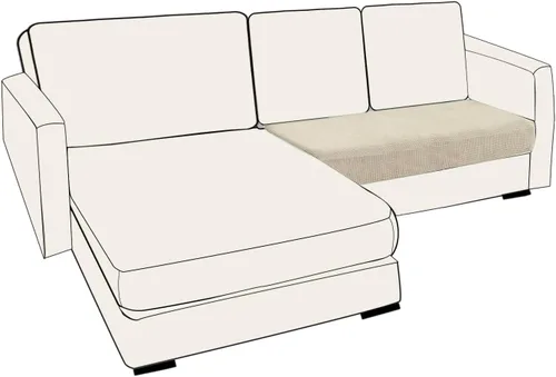 Vista 57 de UNBBRRL Fundas de cojín de asiento para sofá, elásticas, funda de cojín individual para sofá, fundas de cojín para sofá, fundas de héroe protegen