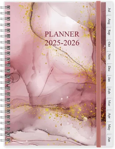 Vista 14 de Planificador/Calendario de Bolsillo 2026 - Cuaderno y Diario Organizador Semanal y Mensual A6 para Seguir Objetivos, Fácil de Organizar tu Vida Azul