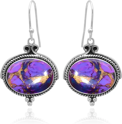 Vista 34 de Veracity Jewelry - Aretes de plata de ley con piedras preciosas para mujeres y niñas, regalo para su cumpleaños, aniversario, esposa, mamá, novia