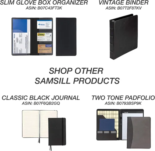 Vista 8 de Samsill Paquete de 2 soportes para registro y seguro de automóvil, organizador negro de 5.25 x 4.75 pulgadas, perfecto para múltiples vehículos