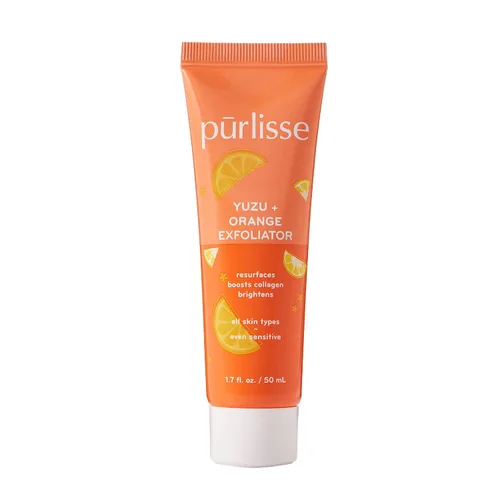 Vista 7 de Pürlisse - Exfoliante facial de fruta de dragón + niacinamida, lavado facial exfoliante para brillo y textura mejorada, fortalece la barrera