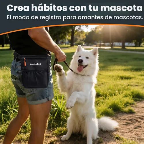 Vista 7 de Bolsa de golosinas para perros, bolsa de entrenamiento de 4 tazas, cierre Negro