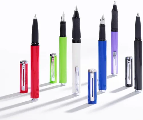 Vista 2 de Sheaffer Bolígrafo roller de gel negro brillante con ribete cromado Negro Brillo