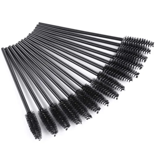 Vista 12 de Tbestmax 100 cepillos desechables para pestañas, varitas de rímel para extensión de pestañas de ojos, cejas y maquillaje, color rosa
