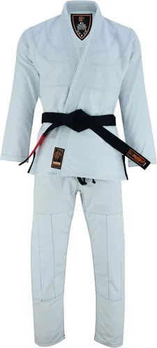 Vista 2 de JAGUAR PRO GEAR Athlete Series Brazilian Jiu Jitsu Unisex para niños y adultos Kimono Gi uniforme ligero con cinturón blanco