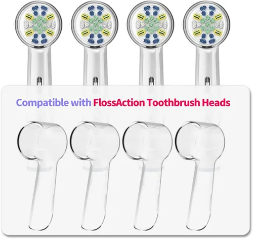 Vista 6 de 12 fundas reutilizables para cepillos de dientes compatibles con cabezales de cepillo de dientes eléctricos Oral B para un mejor cepillado