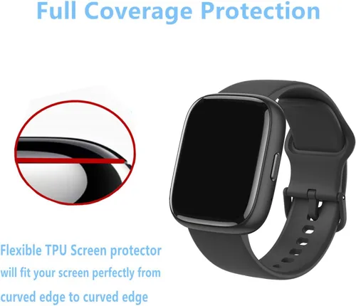 Vista 5 de Protector de Pantalla Para IDW25 / IDW26 Smart Watch 1.83" (Paquete de 6) Película Blanda de TPU Transparente, Compatible con KEEPONFIT, TOOBUR