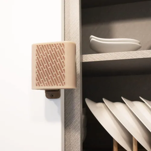 Vista 4 de Protector de pellizco multiusos para puertas de puerta, tope de seguridad para puertas y ventanas (2 unidades) (beige)