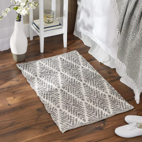 Vista 5 de DII CAMZ10414 - Tapete para interiores, tejido plano, de algodón, tejido a mano, reversible, para la recámara, sala, cocina
