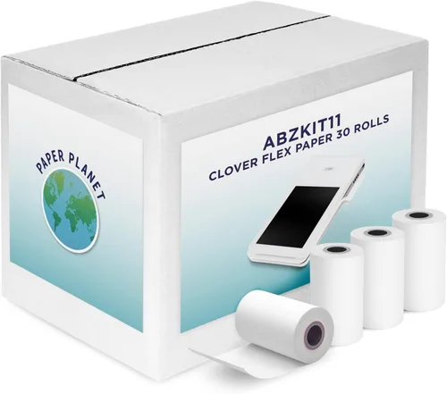 Vista 9 de PaperPlanet Papel térmico para recibos para Clover Flex Compatible con modelos Clover POS C400 C401 C403 C405 C406 10 rollos