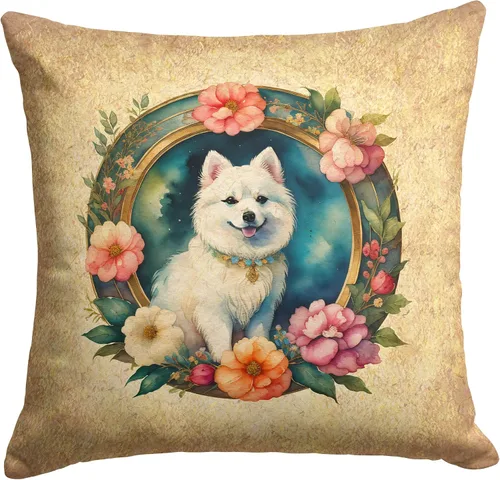 Vista 41 de Caroline's Treasures DAC2072PW1414 Affenpinscher and Flowers - Almohada decorativa de tela, lavable a máquina, para interiores y exteriores