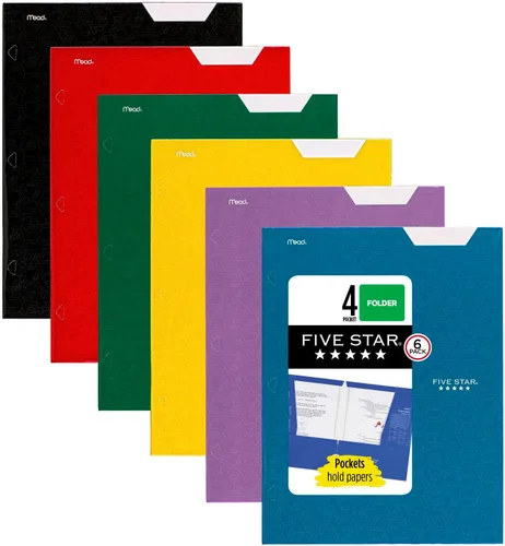 Vista 8 de Carpeta Five Star con 4 compartimentos, Primarios