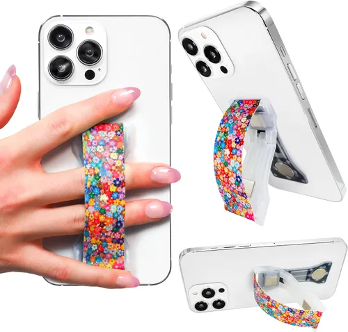 Vista 47 de LOVEHANDLE PRO Premium Phone Grip - Correa de silicona para teléfono - Soporte magnético para teléfono y soporte para teléfono inteligente y tableta