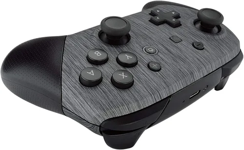 Vista 9 de eXtremeRate - Carcasa de repuesto para controlador NS Switch Pro diseño de plata cepillada carcasa de repuesto para controlador NS Switch Pro