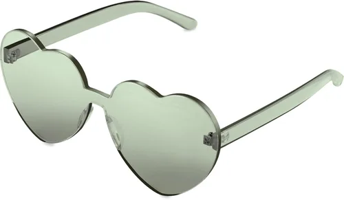 Vista 9 de Maxdot Heart Shaped Sunglasses for Women Transparente