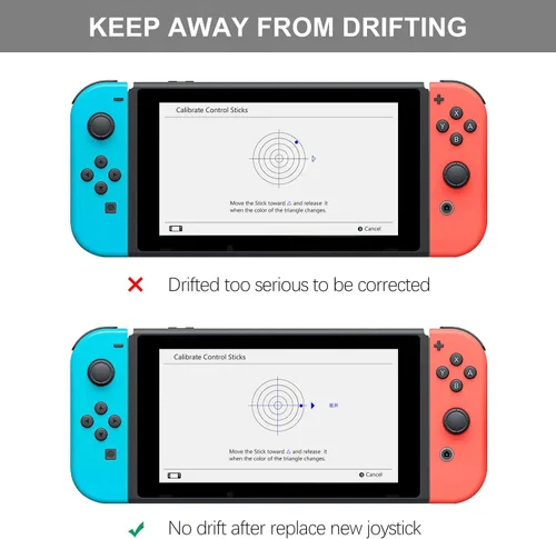 Vista 5 de Joycon Joystick de repuesto, kit de reparación Joycon, kit de herramientas de repuesto de joystick de reparación VGBUS para Switch Lite