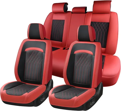 Vista 41 de Fundas de asiento delantero de automóvil, fundas de asiento de cuero para automóviles, protector de asiento de automóvil, impermeable, transpirable