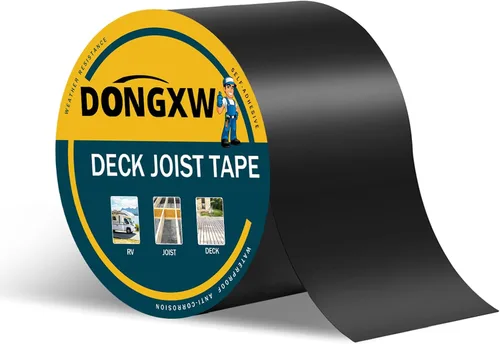 Vista 11 de Dongxw Cinta de Vigueta para Terraza 2''×50', Cintas Impermeables de Butilo para Vigas de Terraza, Cinta de Sellado Resistente a la Intemperie