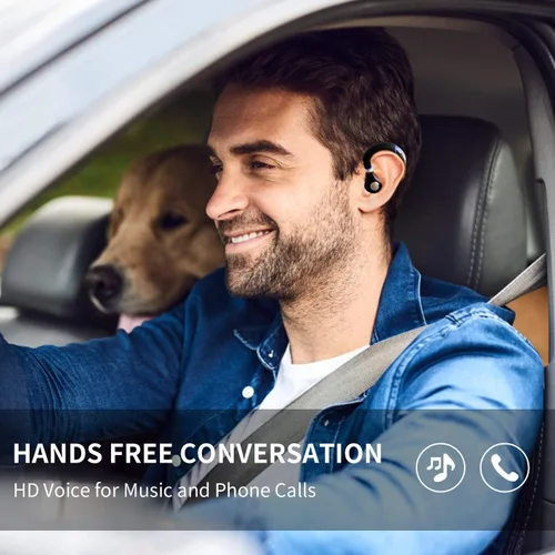Vista 4 de Auricular Bluetooth, auricular inalámbrico V5.0 Bluetooth auricular ultraligero manos libres para negocios/oficina/conducción