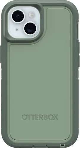 Vista 9 de OtterBox Funda transparente para iPhone 17e, 16e, 15, 14 y 13 Defender Series XT, lado oscuro (negro/transparente), sin pantalla, resistente, a