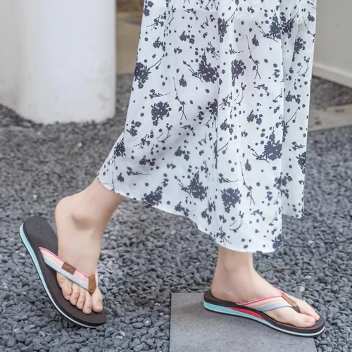 Vista 5 de Sandalias para mujer, ortopédicas, cómodas y casuales, con soporte de arco
