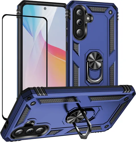 Vista 66 de Funda para Xiaomi POCO X3 NFC /X3 Pro con protector de pantalla, armadura de protección militar híbrida resistente a prueba de golpes, funda Negro