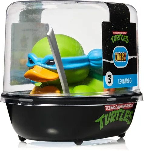 Vista 2 de TUBBZ First Edition Leonardo Figura coleccionable de pato de goma de vinilo – Producto oficial de las Tortugas Ninja Mutantes Adolescentes – TV