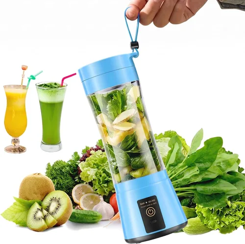 Vista 10 de Batidora de batido de una sola porción, recién exprimida en la cocina Melocotón