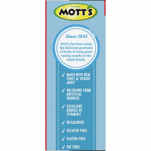 Vista 4 de Mott's Snacks con sabor a frutas, bayas, paquete familiar, sin gluten, 40 unidades (paquete de 2)