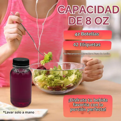 Vista 2 de Reli. Botellas de jugo de plástico (paquete de 42) botellas redondas