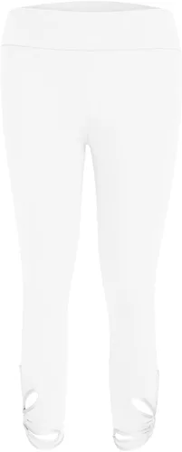 Vista 4 de Leggings de entrenamiento para mujer con pétalos huecos, cintura alta, control de abdomen, adelgazantes, pantalones de yoga para correr