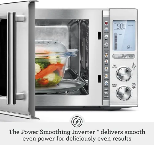 Vista 4 de Breville BMO850BSS Horno de Microondas de Encimera Smooth Wave, Acero Inoxidable Cepillado