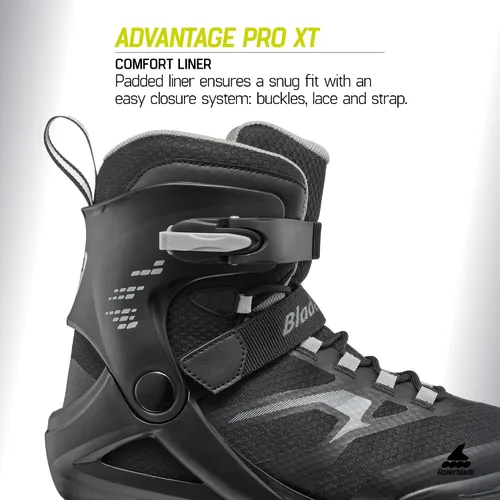 Vista 3 de Rollerblade Men's Advantage Pro XT Black/Silver Skates