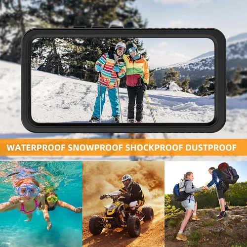 Vista 7 de YMCCOOL Funda impermeable para Samsung Galaxy S22, con protector de pantalla sensible integrado a prueba de golpes, resistente a prueba de golpes