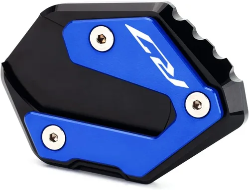 Vista 3 de Modeer Para YZF R7 2021-2023 2024 2025 extensión de soporte lateral de motocicleta Ampliar placa Pad yzf r7 yzfr7 r 7 Accesorios Color Azul