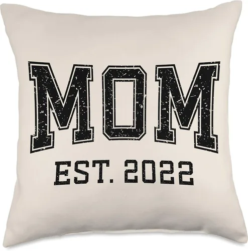 Vista 4 de Mom Est 2022 Custom Mom Personalized Mother’s Day Customized Throw Pillow