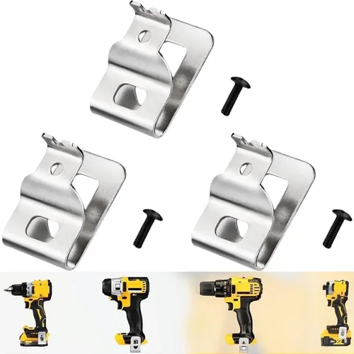 Vista 5 de N268241 N086039 Clips de cinturón 2 piezas para herramientas eléctricas De-walt 20V, compatible con, DCD980, DCD985, DCD980L2, DCD985L2
